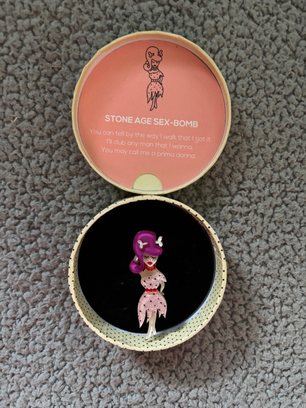 Erstwilder Stone Age Sex-Bomb Brooch